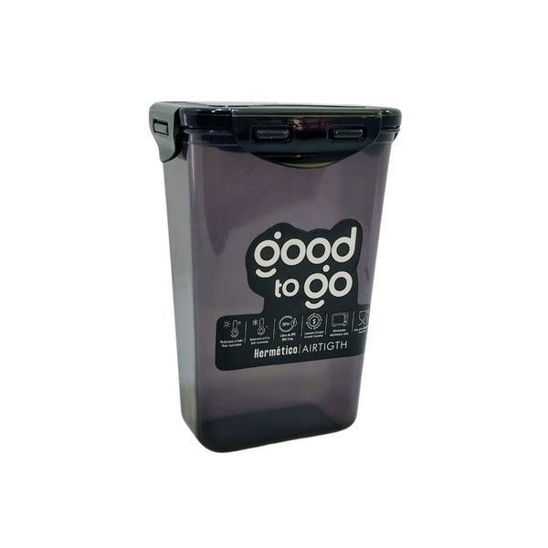 Hermético rectangular alto black line 1.120 ml