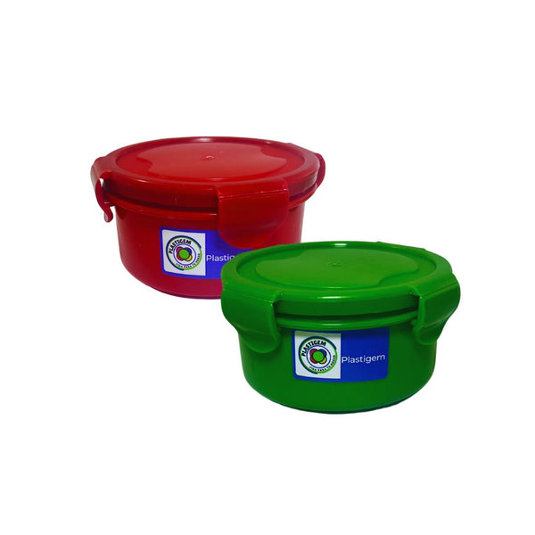 Hermético redondo 290 ml colores