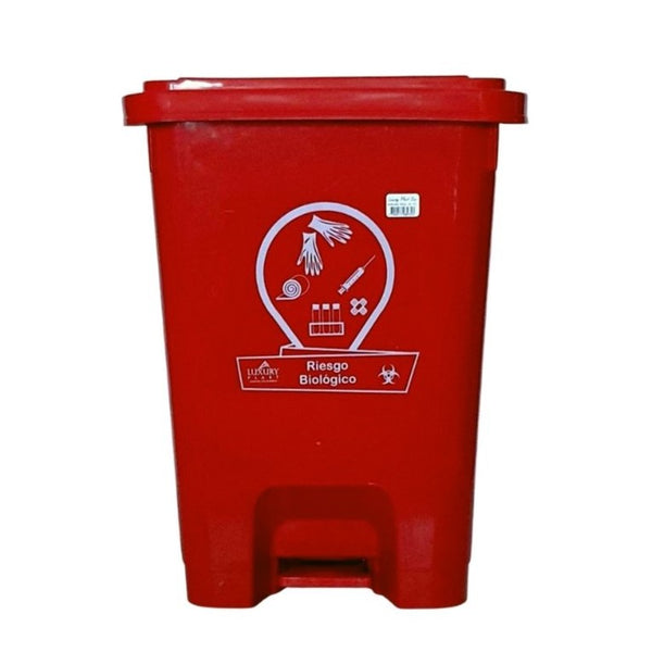 Papelera pedal cuadrada 35 lts