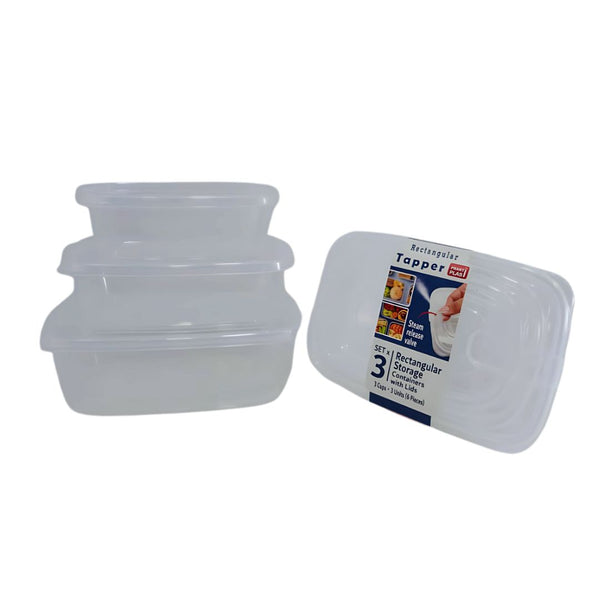 Set x3 táper rectangular con válvula